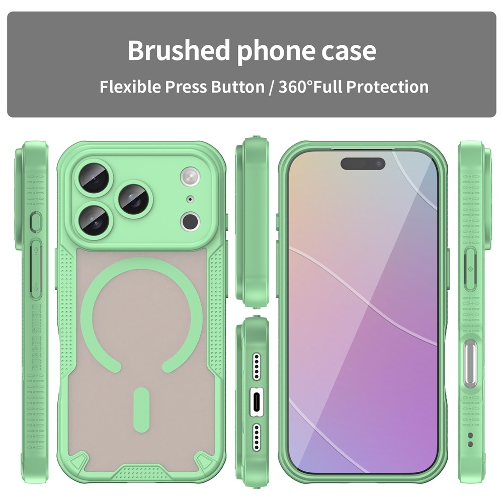 Froste odolný kryt s MagSafe na iPhone 18 Pro/17 Pro - zelený