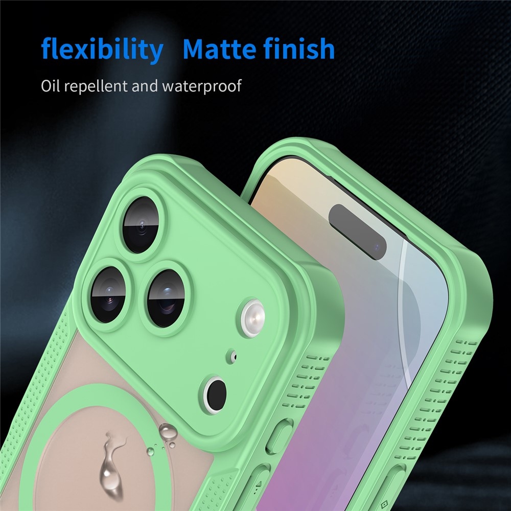 Froste odolný kryt s MagSafe na iPhone 18 Pro/17 Pro - zelený
