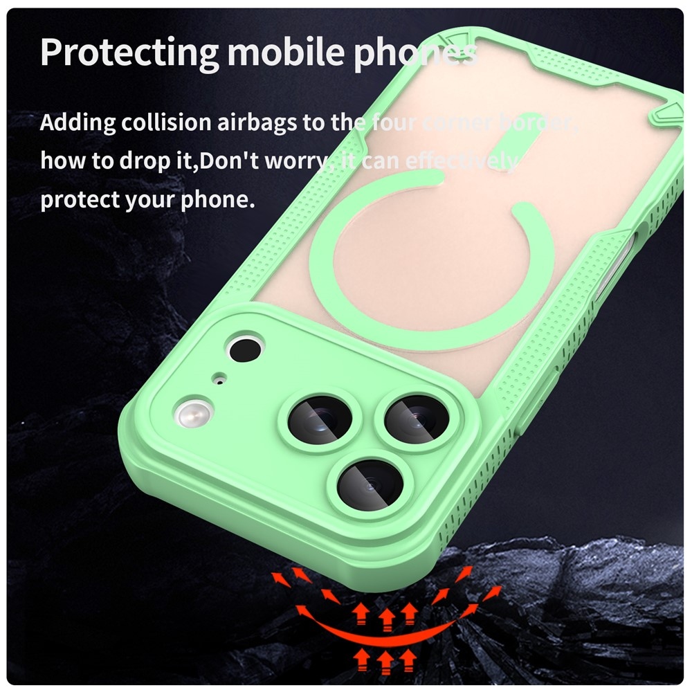 Froste odolný kryt s MagSafe na iPhone 18 Pro/17 Pro - zelený