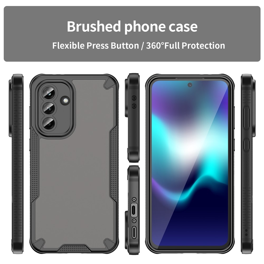 Frosted odolný kryt na Samsung Galaxy A37 5G - černý