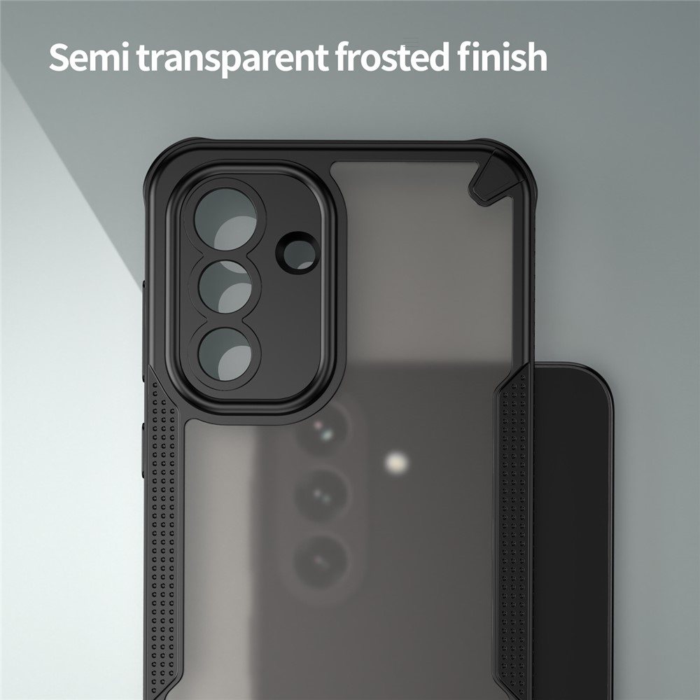 Frosted odolný kryt na Samsung Galaxy A37 5G - černý