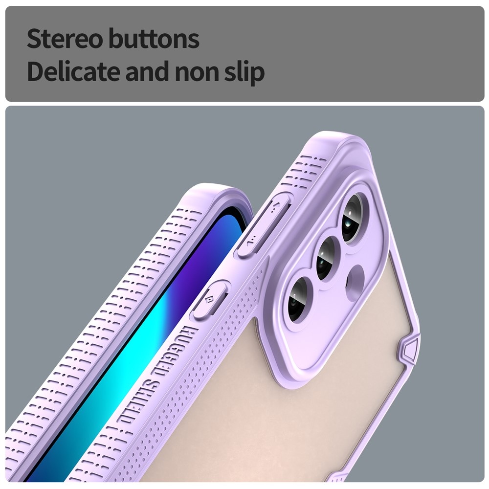 Frosted odolný kryt na Samsung Galaxy A37 5G - fialový