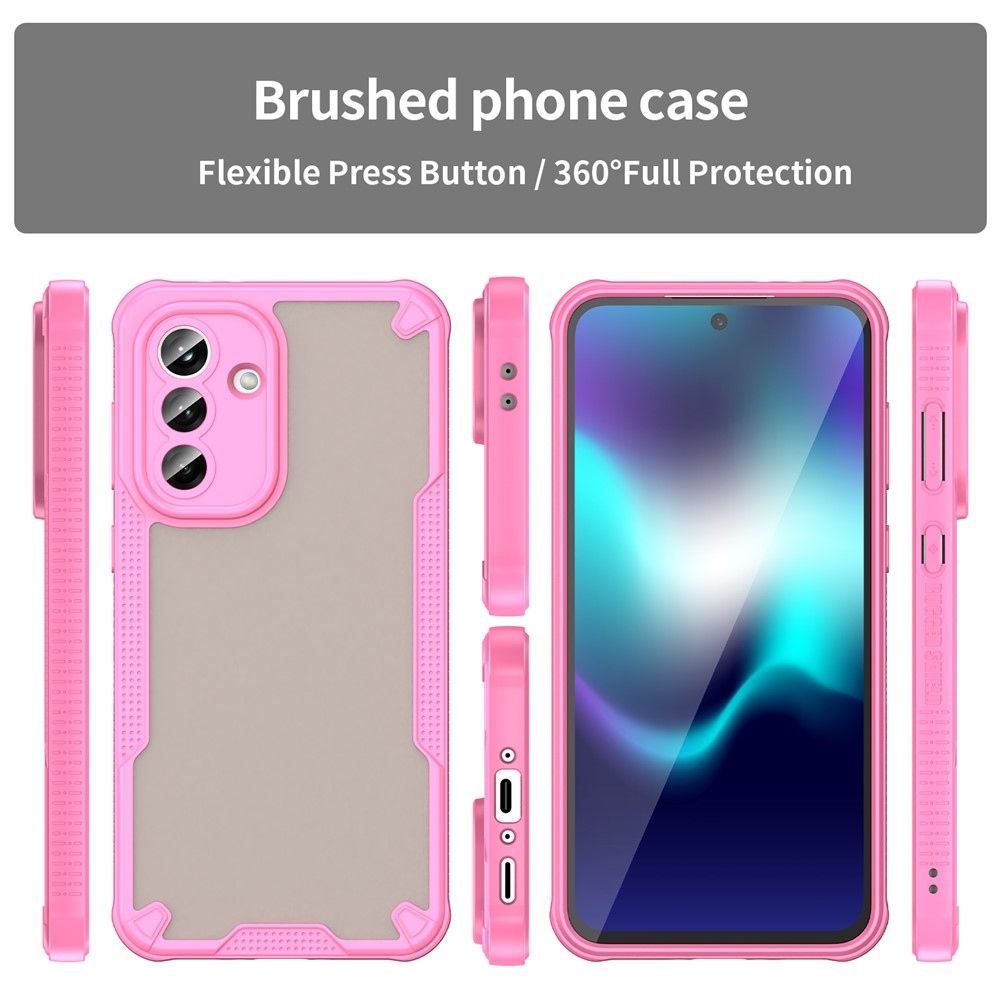 Frosted odolný kryt na Samsung Galaxy A37 5G - růžový