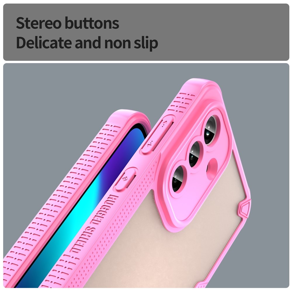 Frosted odolný kryt na Samsung Galaxy A37 5G - růžový