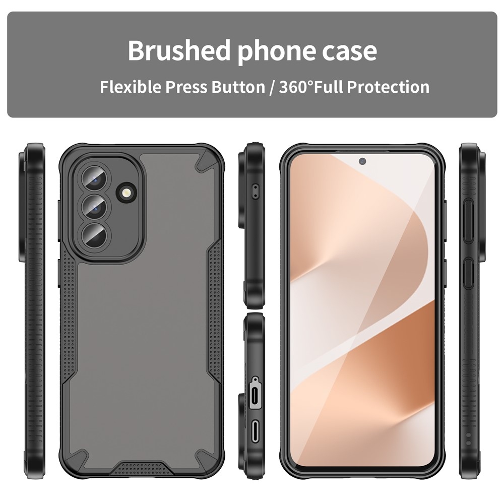 Frosted odolný kryt na Samsung Galaxy A57 5G - černý