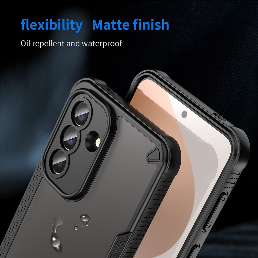 Frosted odolný kryt na Samsung Galaxy A57 5G - černý