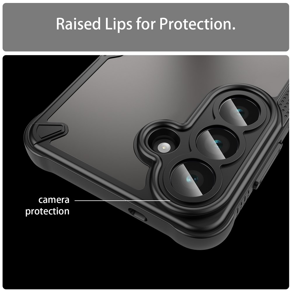 Frosted odolný kryt na Samsung Galaxy S26 - černý