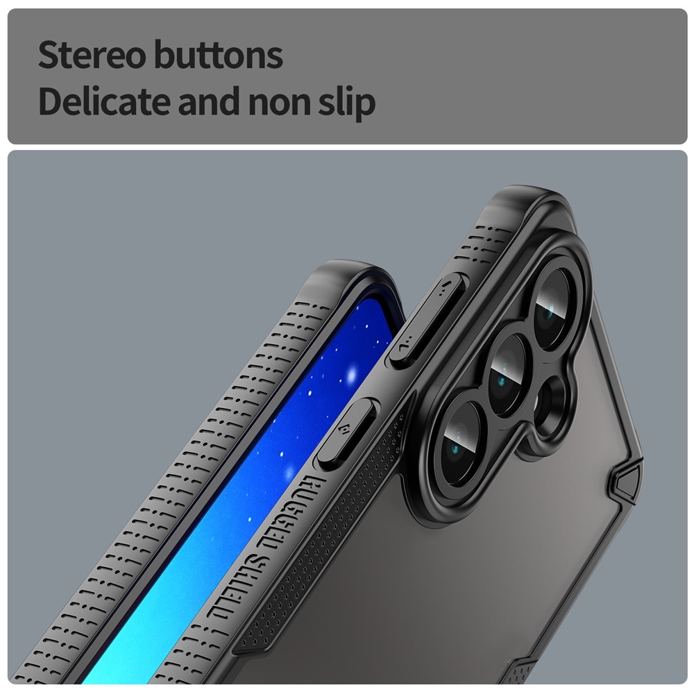 Frosted odolný kryt na Samsung Galaxy S26 - černý