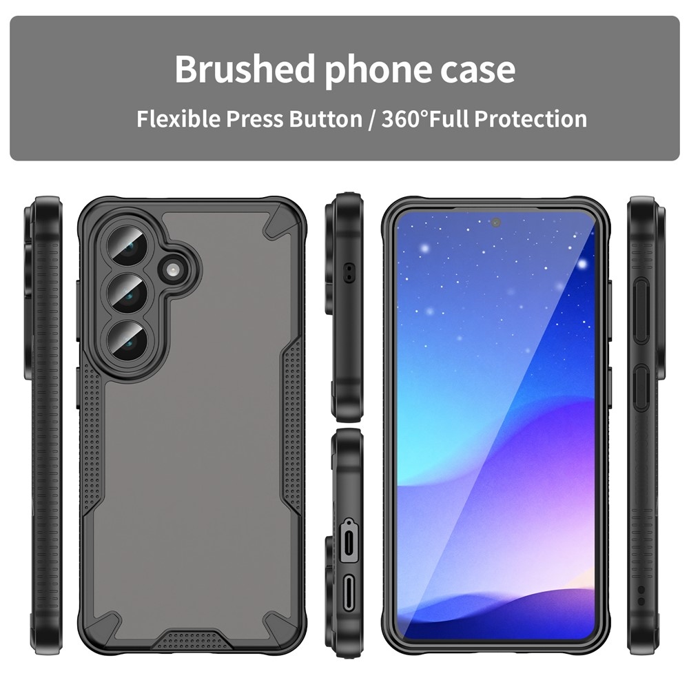 Frosted odolný kryt na Samsung Galaxy S26 - černý