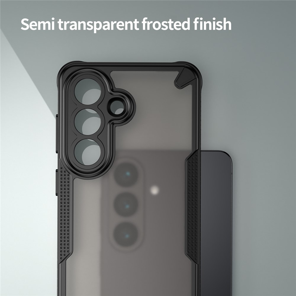 Frosted odolný kryt na Samsung Galaxy S26 - černý