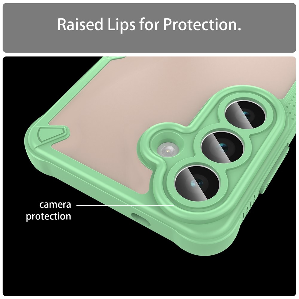 Frosted odolný kryt na Samsung Galaxy S26 - zelený