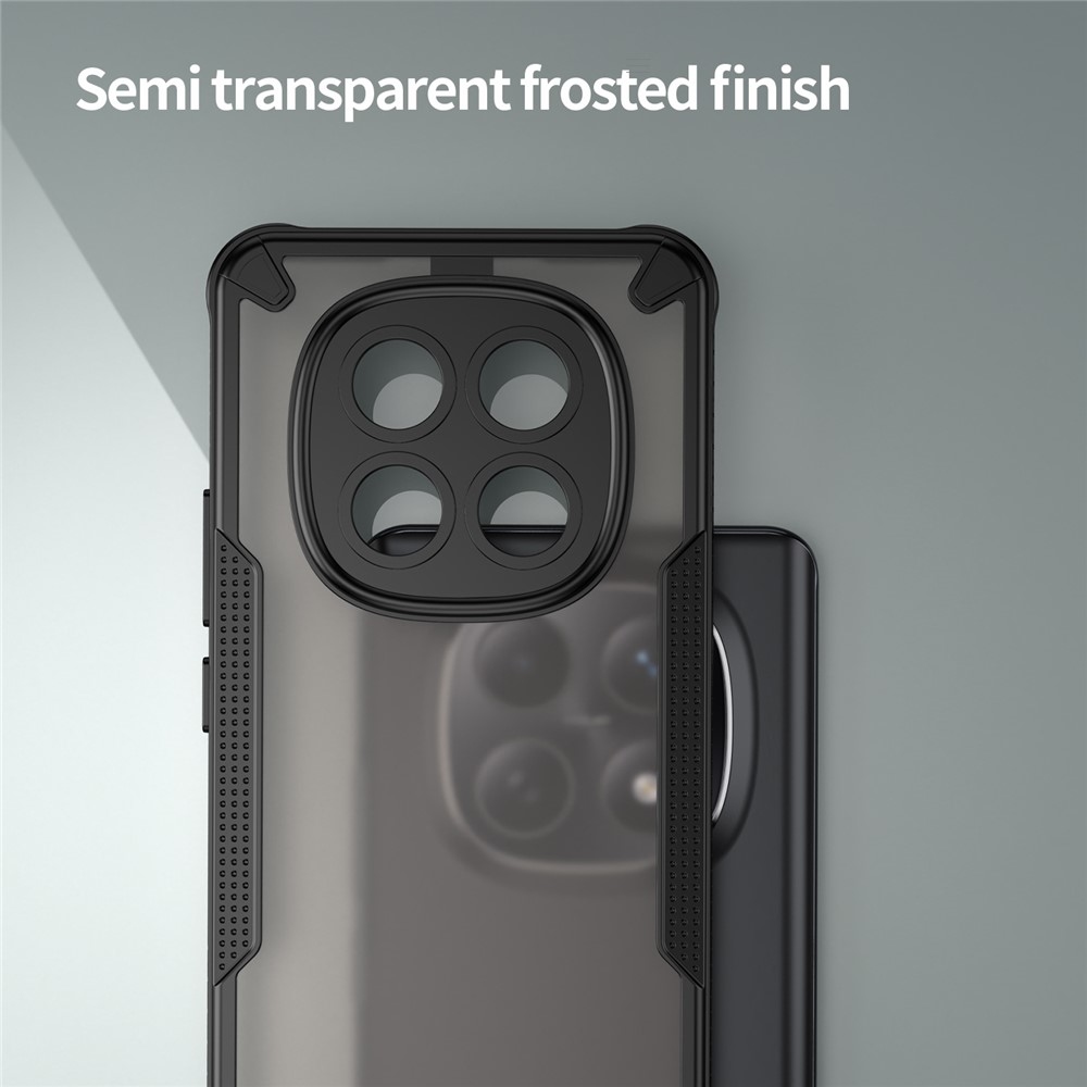 Frosted odolný kryt na Xiaomi Poco M8 5G/Redmi Note 15 5G/Note 15 4G - černý