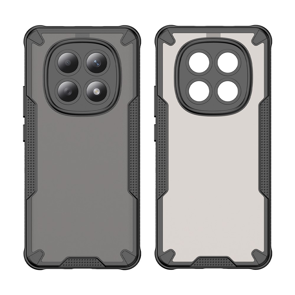 Frosted odolný kryt na Xiaomi Poco M8 5G/Redmi Note 15 5G/Note 15 4G - černý