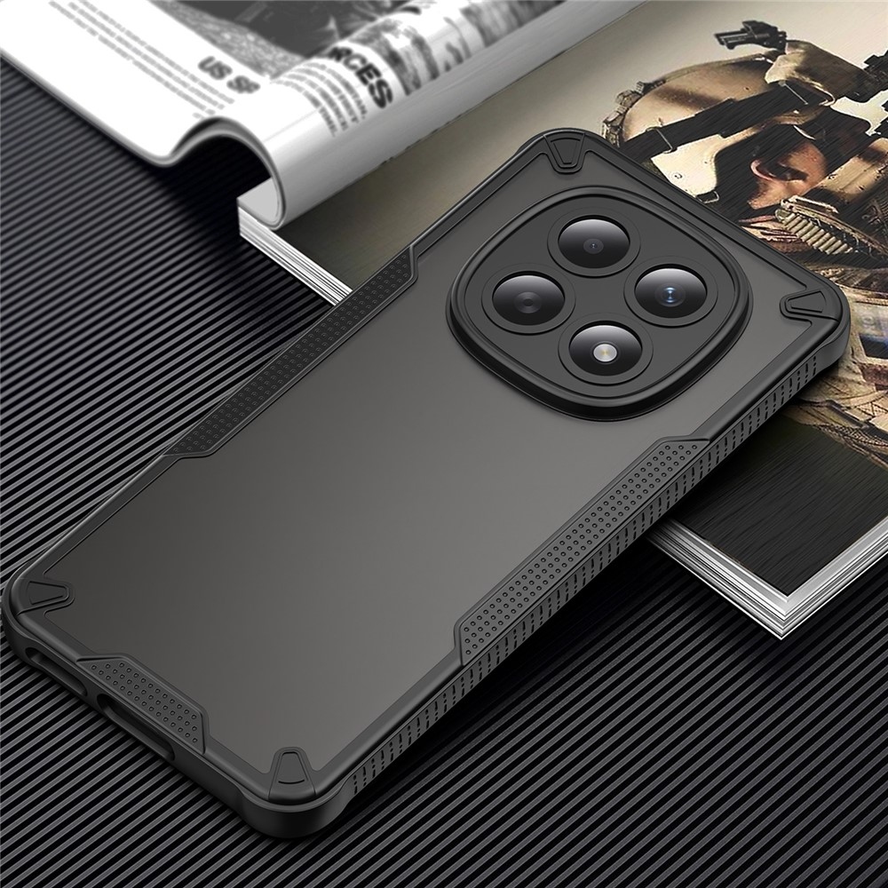 Frosted odolný kryt na Xiaomi Poco M8 5G/Redmi Note 15 5G/Note 15 4G - černý