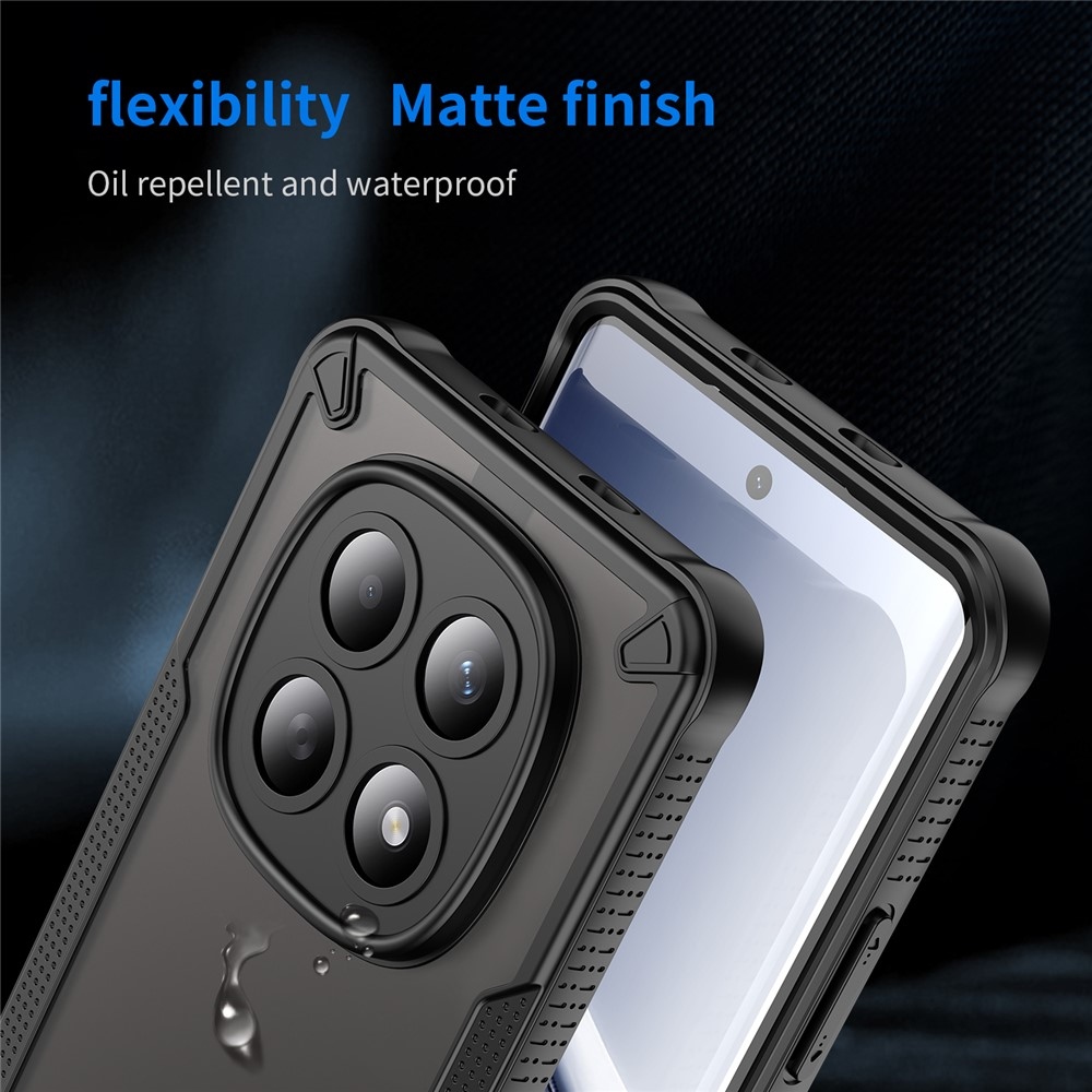 Frosted odolný kryt na Xiaomi Poco M8 5G/Redmi Note 15 5G/Note 15 4G - černý