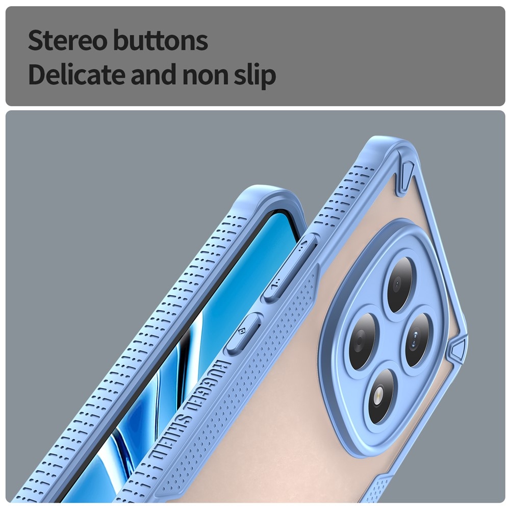 Frosted odolný kryt na Xiaomi Poco M8 5G/Redmi Note 15 5G/Note 15 4G - modrý