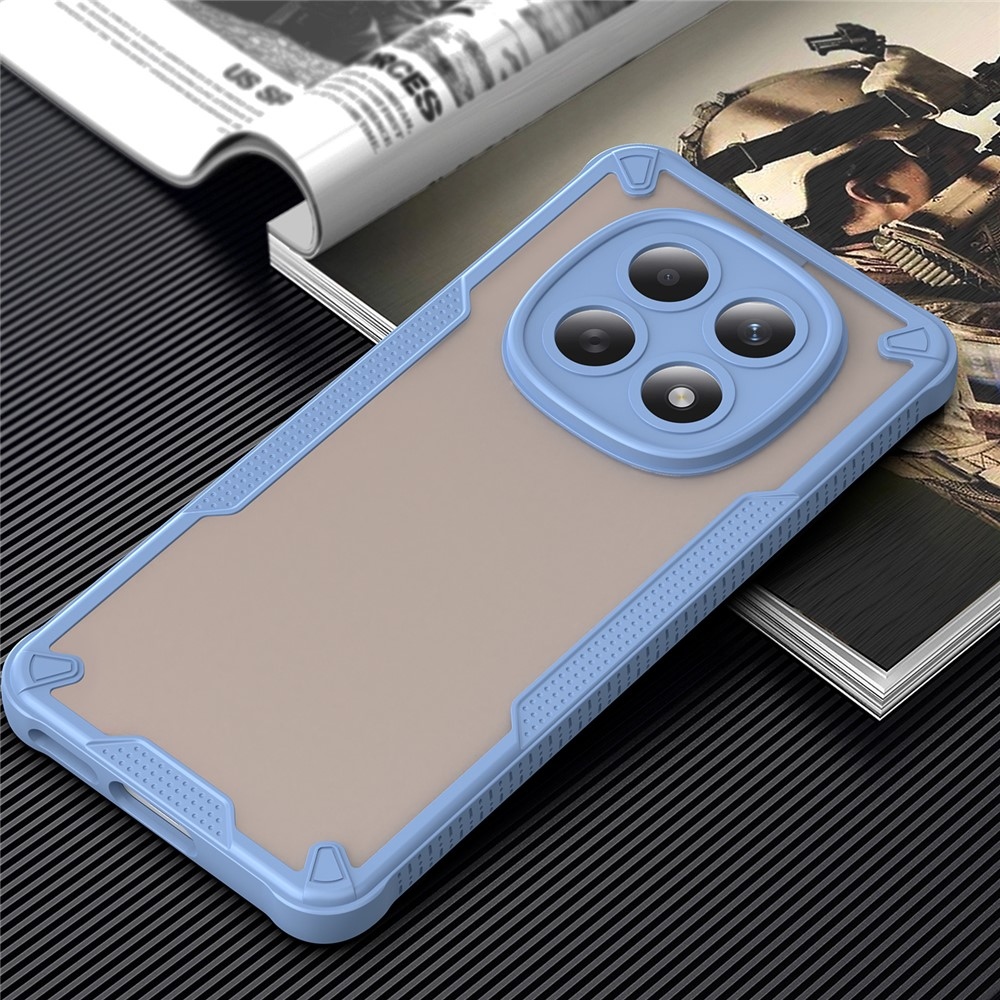 Frosted odolný kryt na Xiaomi Poco M8 5G/Redmi Note 15 5G/Note 15 4G - modrý