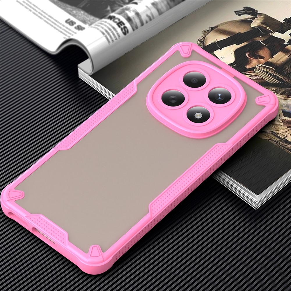 Frosted odolný kryt na Xiaomi Poco M8 5G/Redmi Note 15 5G/Note 15 4G - růžový