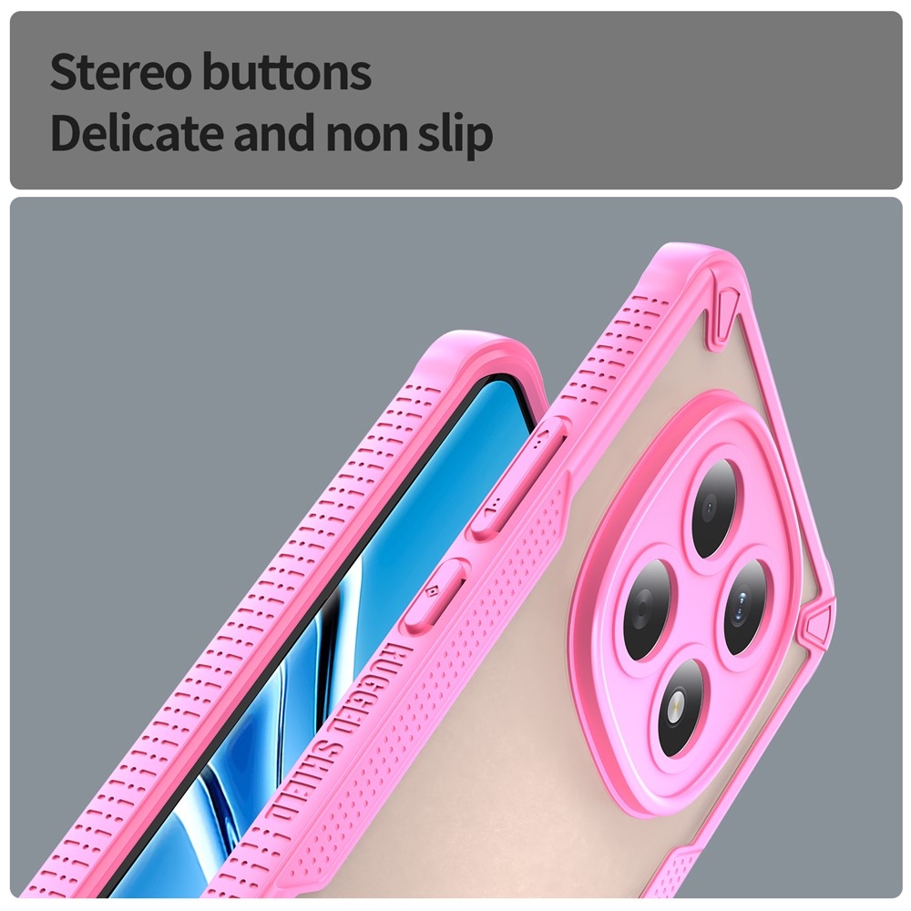 Frosted odolný kryt na Xiaomi Poco M8 5G/Redmi Note 15 5G/Note 15 4G - růžový