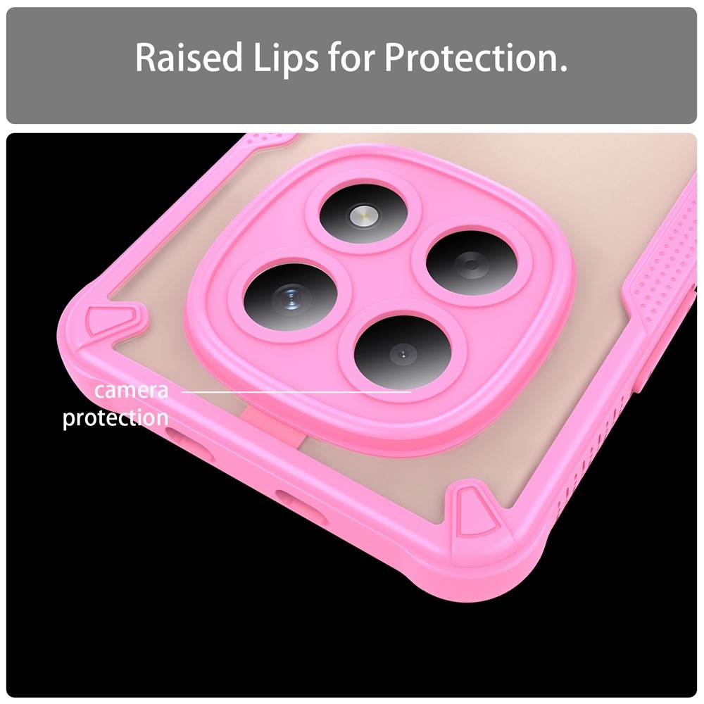 Frosted odolný kryt na Xiaomi Poco M8 5G/Redmi Note 15 5G/Note 15 4G - růžový