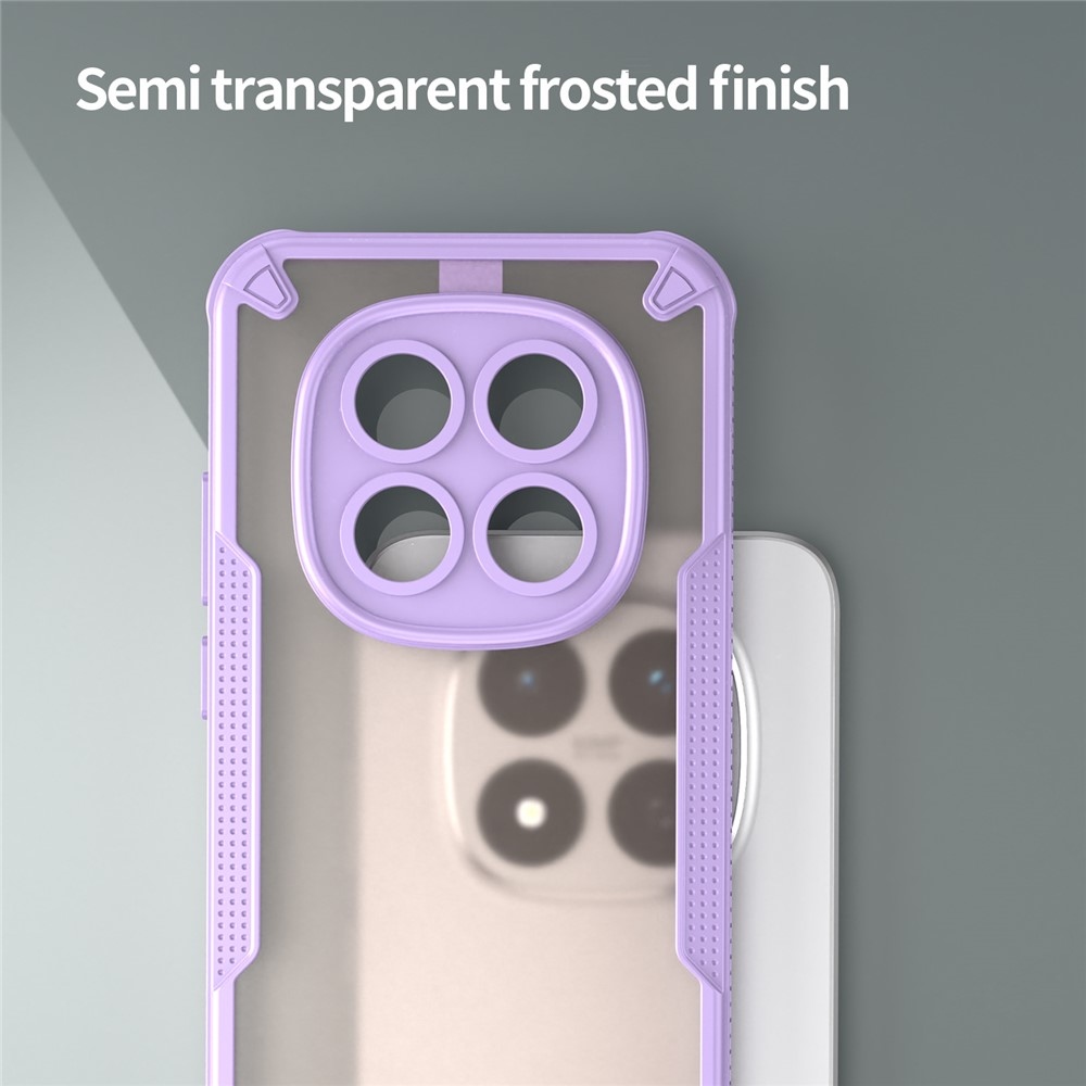 Frosted odolný kryt na Xiaomi Redmi Note 15 Pro 5G - fialový