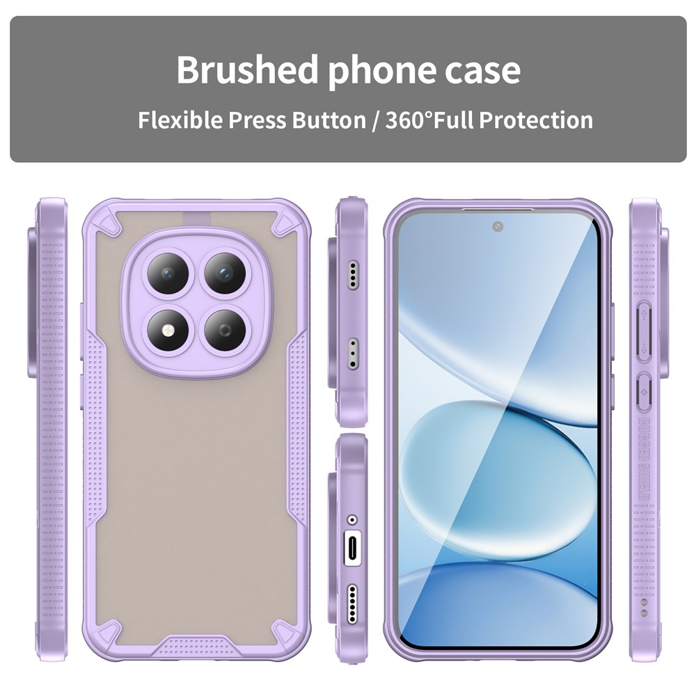 Frosted odolný kryt na Xiaomi Redmi Note 15 Pro 5G - fialový