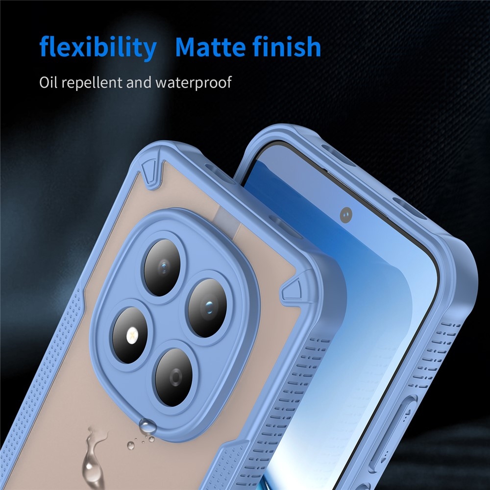 Frosted odolný kryt na Xiaomi Redmi Note 15 Pro 5G - modrý