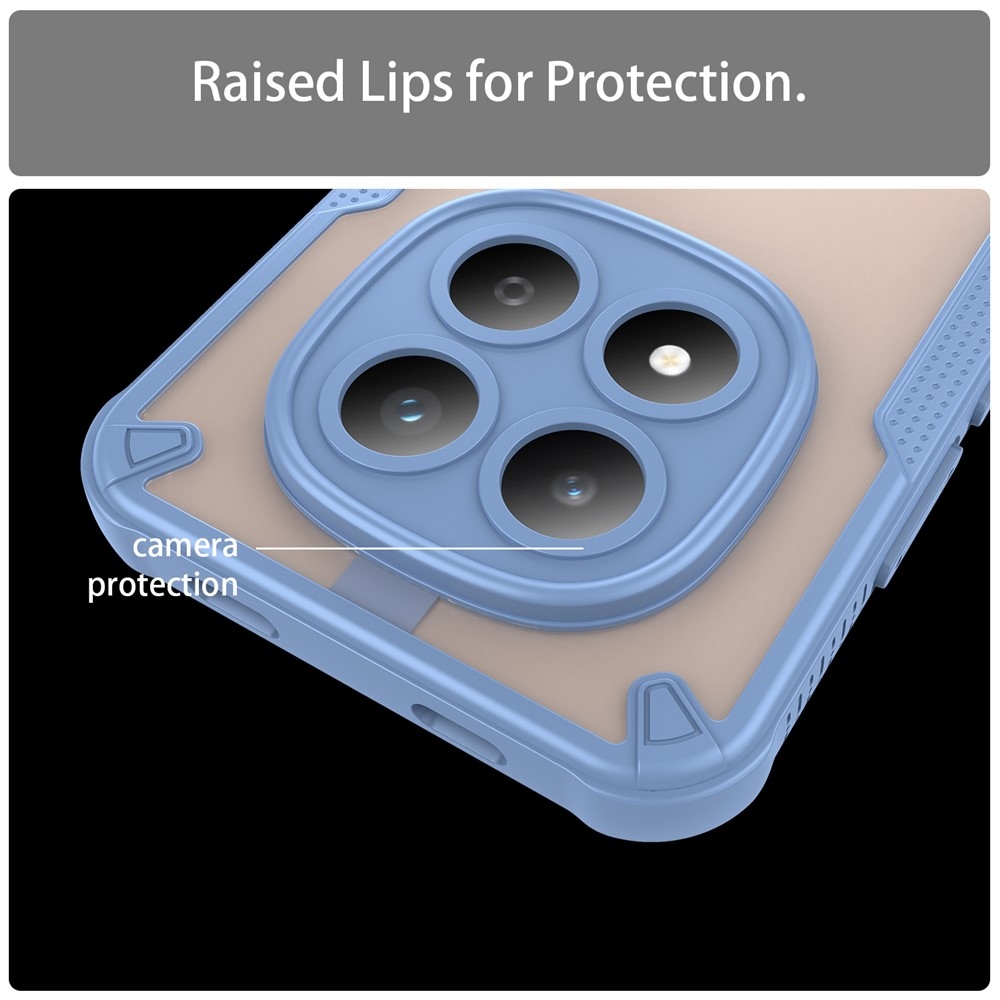 Frosted odolný kryt na Xiaomi Redmi Note 15 Pro 5G - modrý