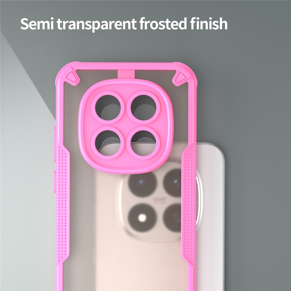 Frosted odolný kryt na Xiaomi Redmi Note 15 Pro 5G - růžový