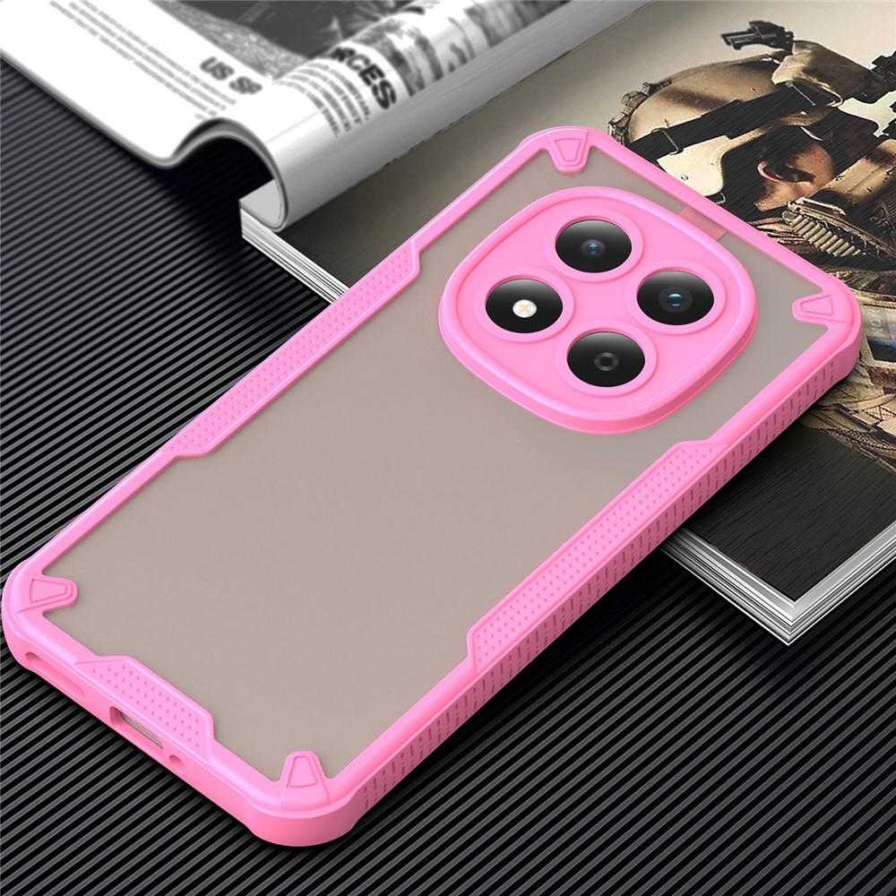 Frosted odolný kryt na Xiaomi Redmi Note 15 Pro 5G - růžový