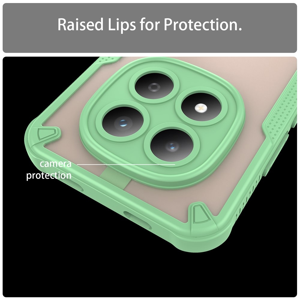 Frosted odolný kryt na Xiaomi Redmi Note 15 Pro 5G - zelený