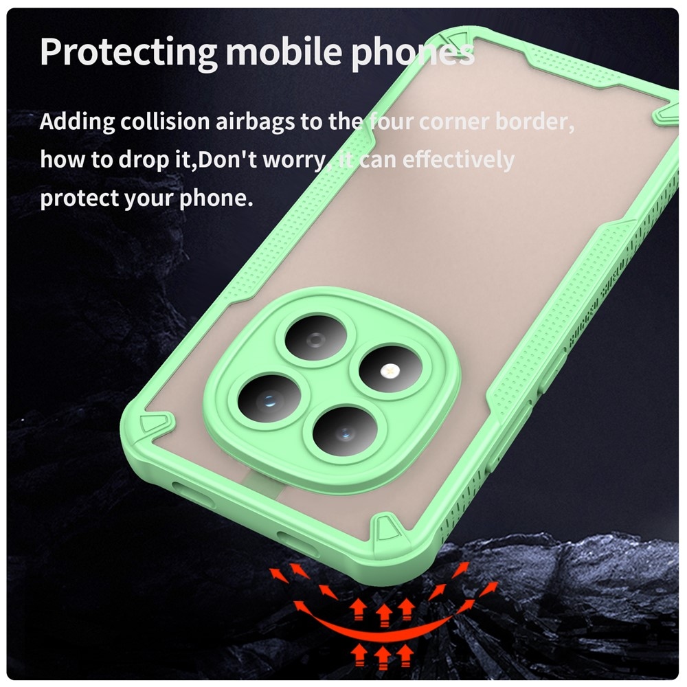 Frosted odolný kryt na Xiaomi Redmi Note 15 Pro 5G - zelený