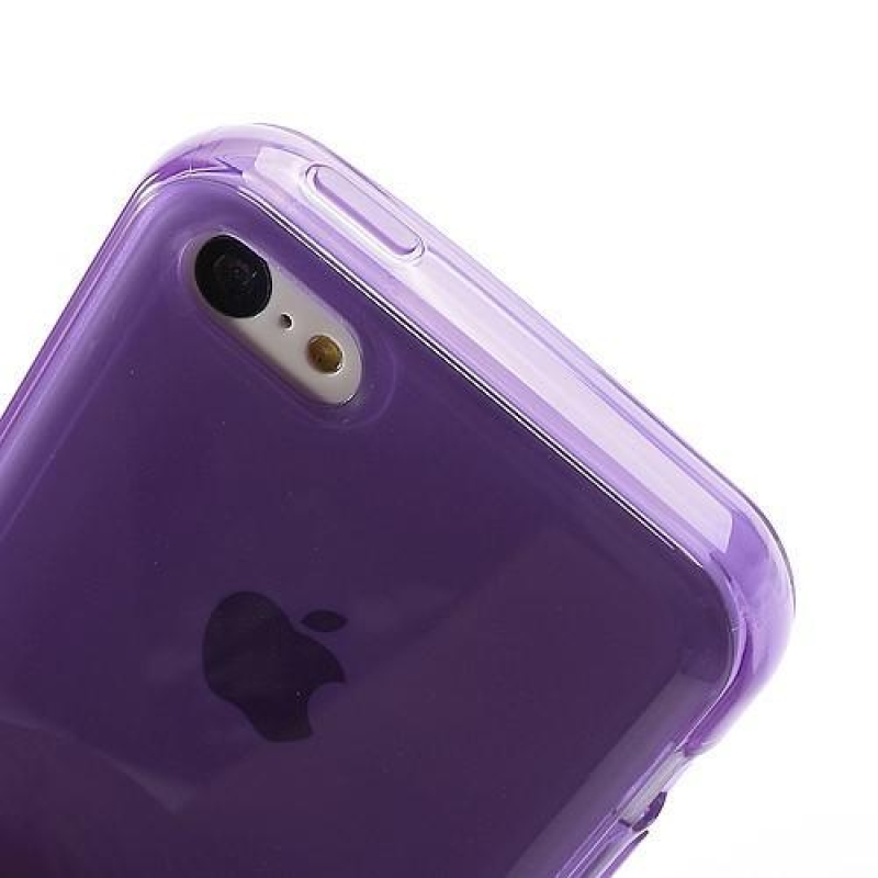 Frosty matný gelový obal na iPhone 5C - fialový