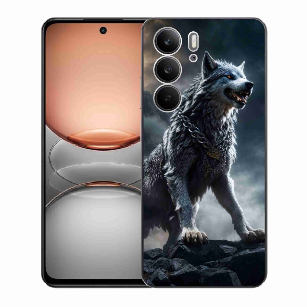 Gelový kryt mmCase na Realme C75 - vlk 1
