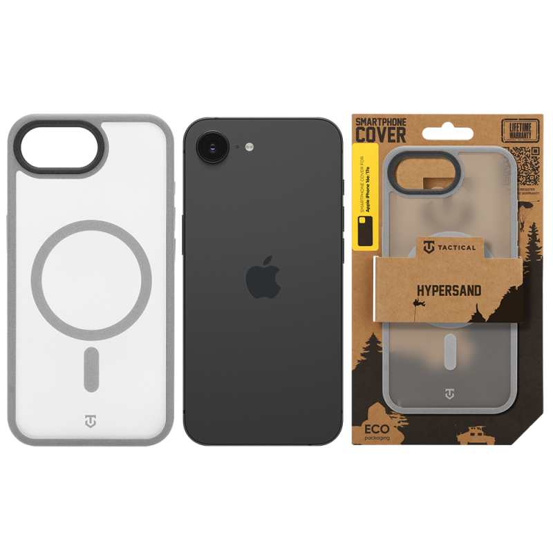 Tactical MagForce Hypersand Kryt pro Apple iPhone 16e/17e Light Grey