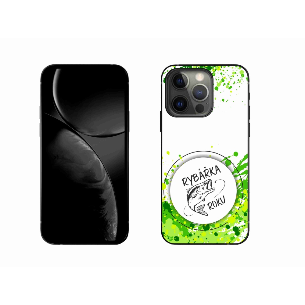 Gelový kryt mmCase na iPhone 13 Pro 6.1 - rybářka roku bílé pozadí