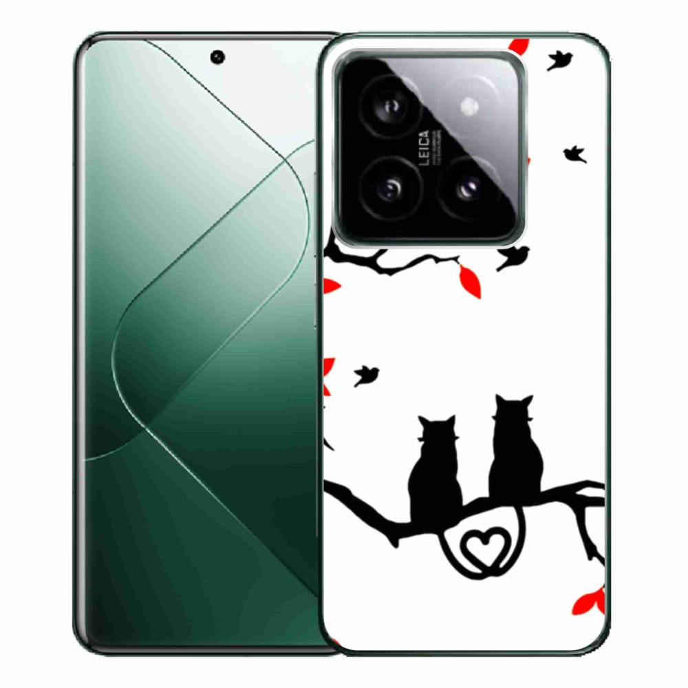 Gelový kryt mmCase na Xiaomi 14 Pro - kočičí láska