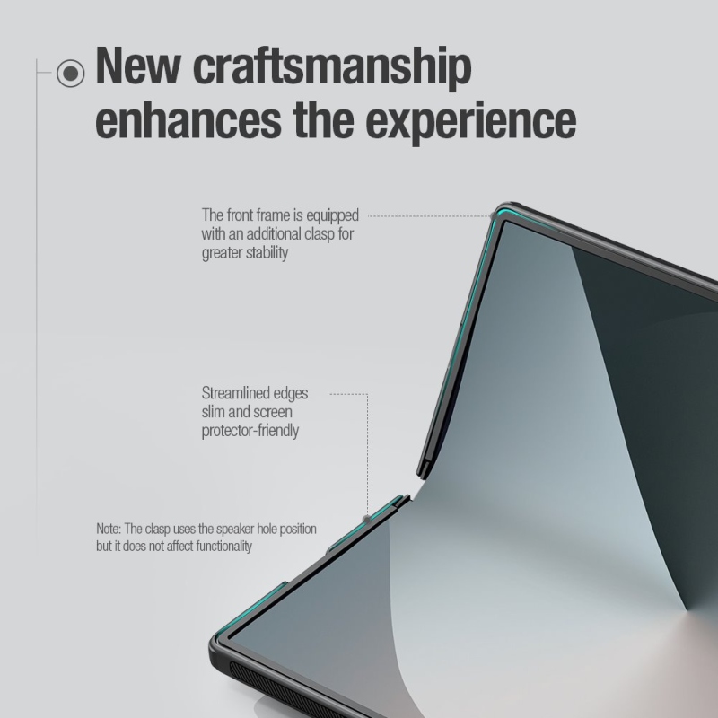 Nillkin Super Frosted FOLD Slot Zadní Kryt pro Samsung Galaxy Z Fold 6 Black