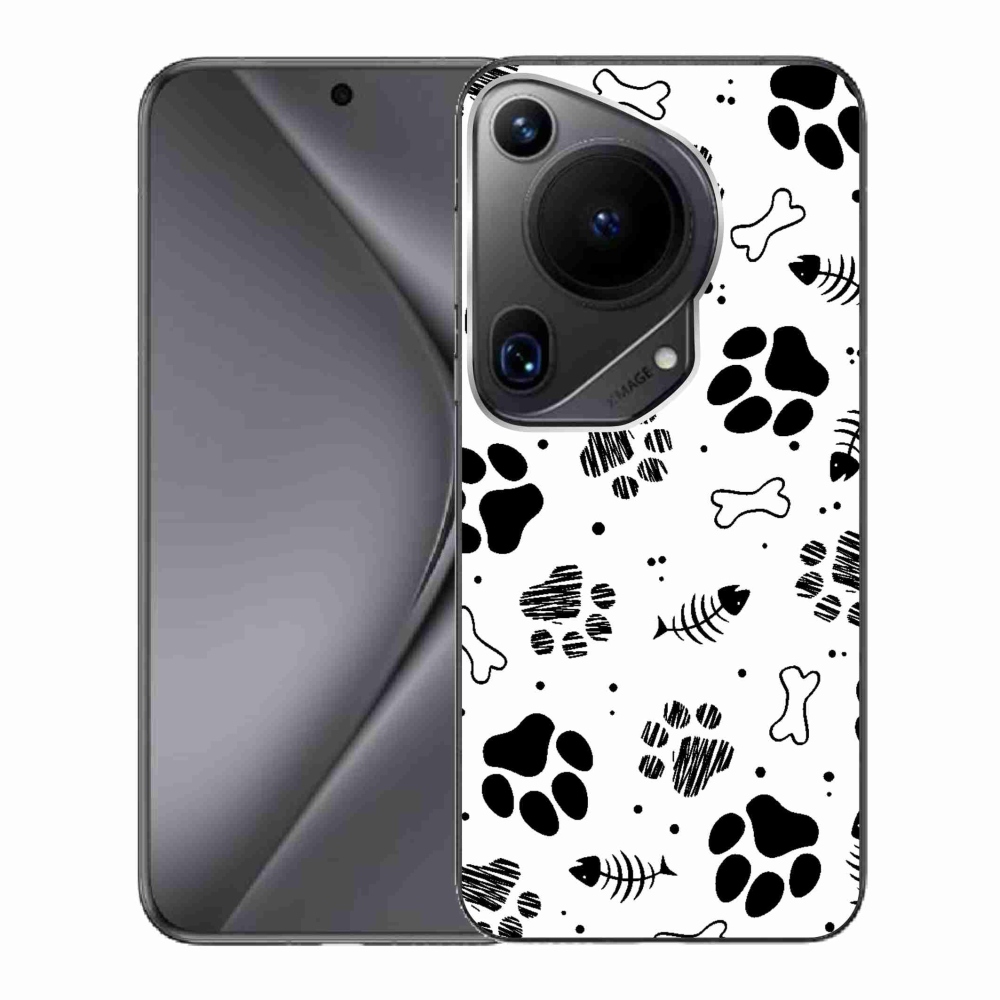 Gelový kryt mmCase na Huawei Pura 70 Ultra - psí tlapky 1