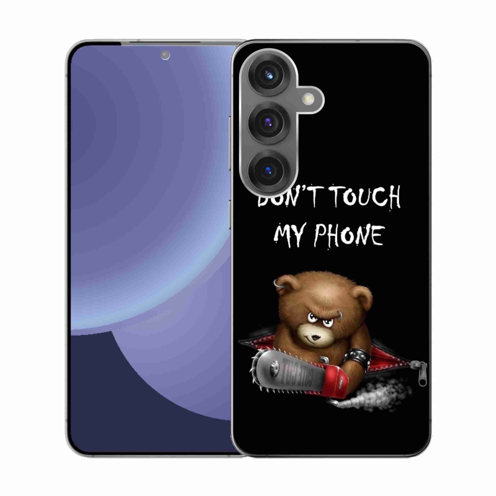 Gelový kryt mmCase na Samsung Galaxy S25 - nesahej na telefon