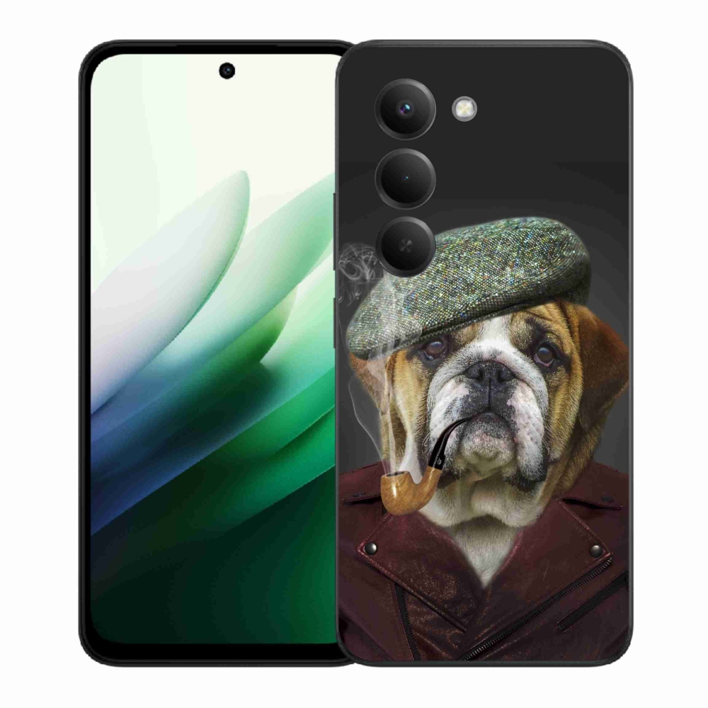 Gelový kryt mmCase na Xiaomi Redmi 15 5G (169mm) - pes s fajfkou
