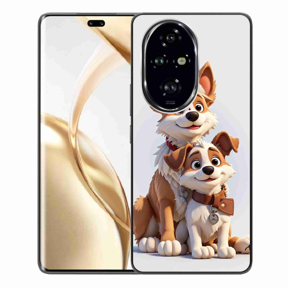 Gelový kryt mmCase na Honor 200 Pro 5G - kreslení psi