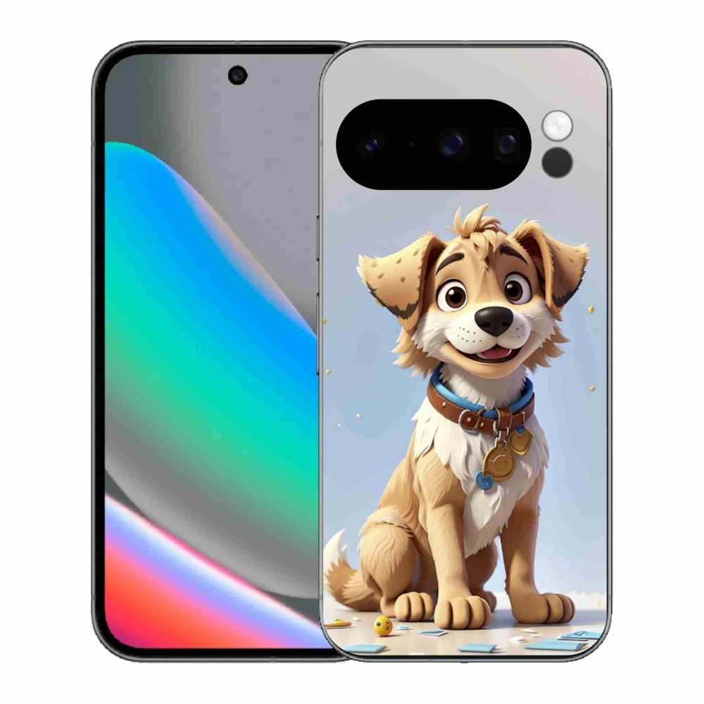 Gelový kryt mmCase na Google Pixel 10 Pro - kreslené štěně