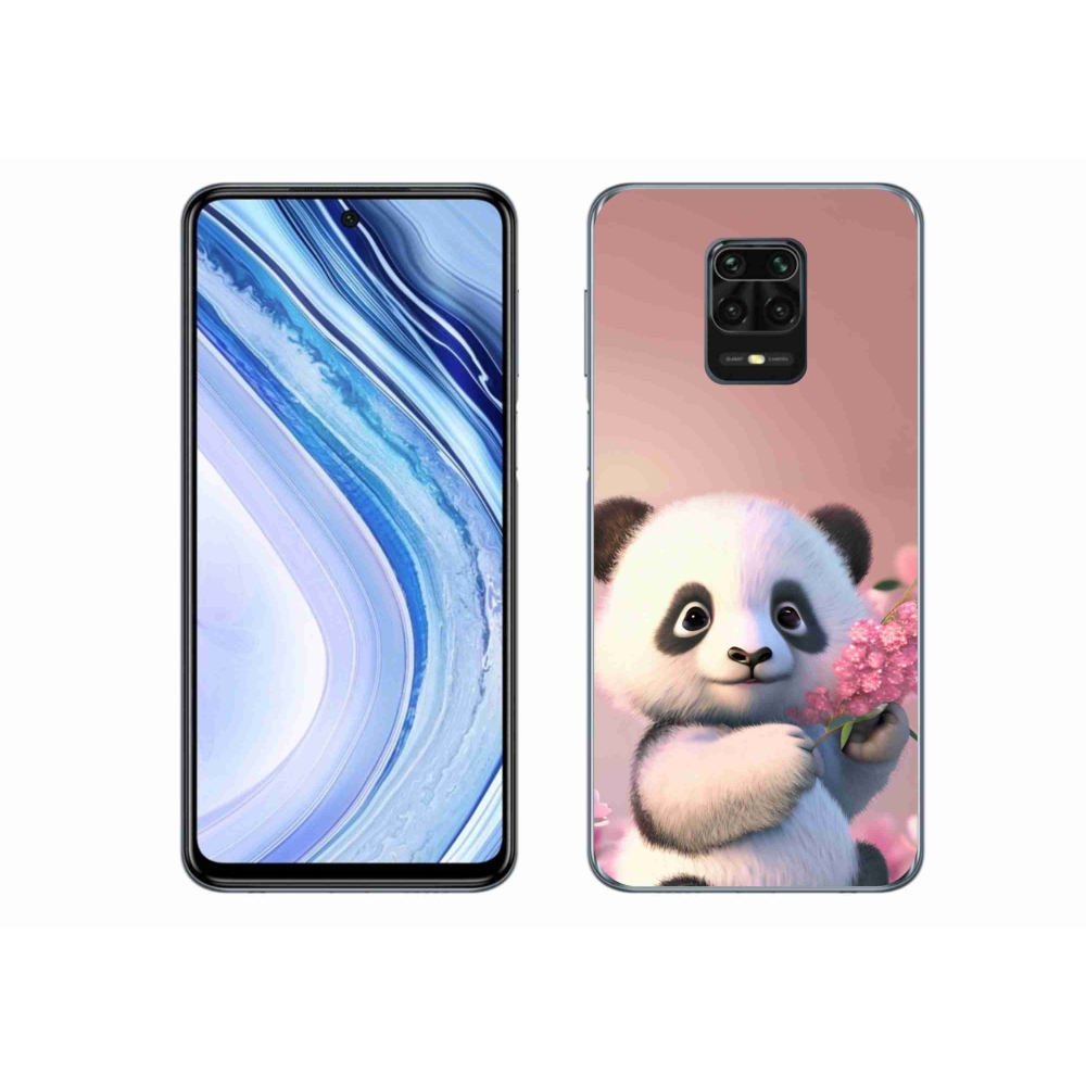 Gelový kryt mmCase na Xiaomi Redmi Note 9 Pro - roztomilá panda