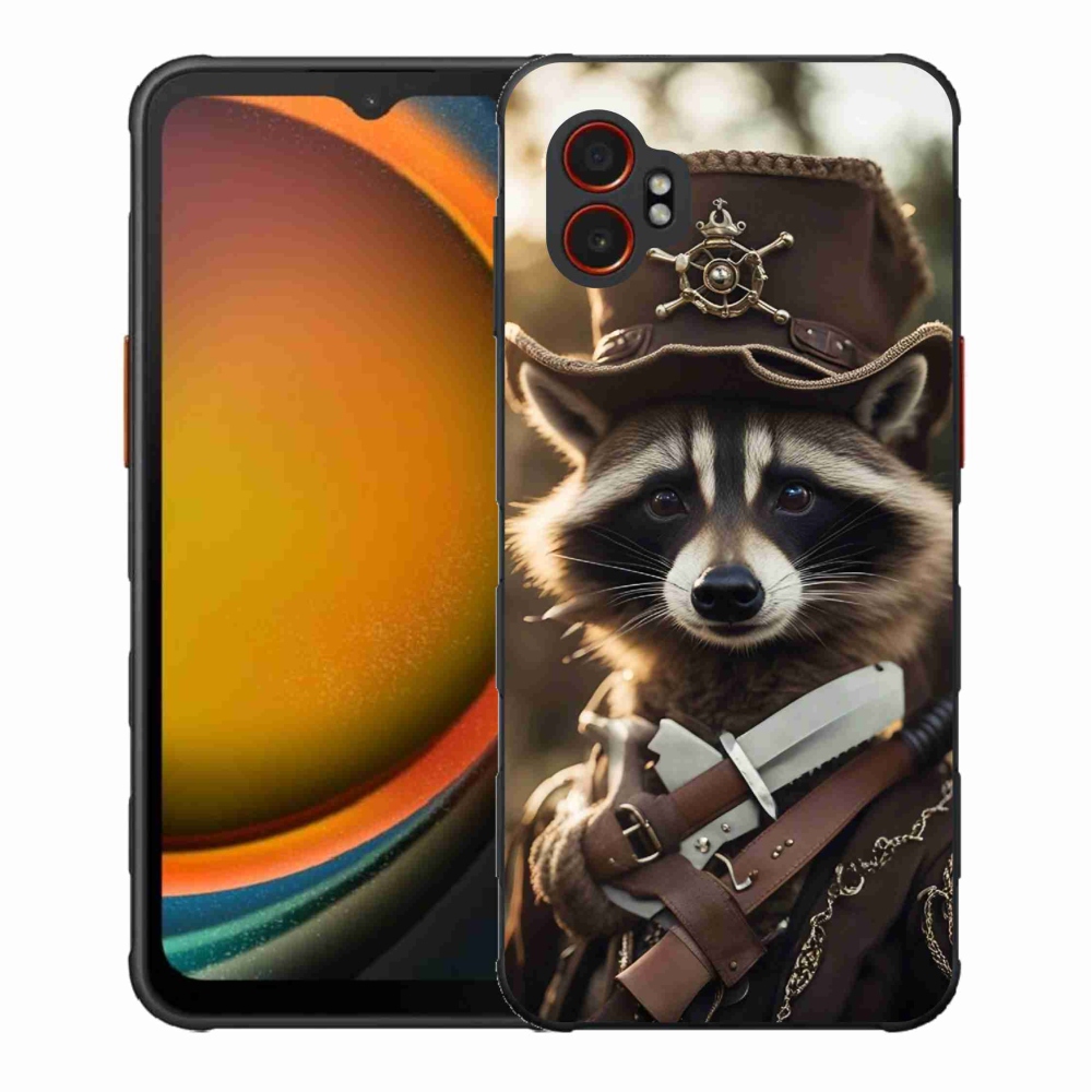 Gelový kryt mmCase na Samsung Galaxy Xcover 7 Pro - mýval v uniformě