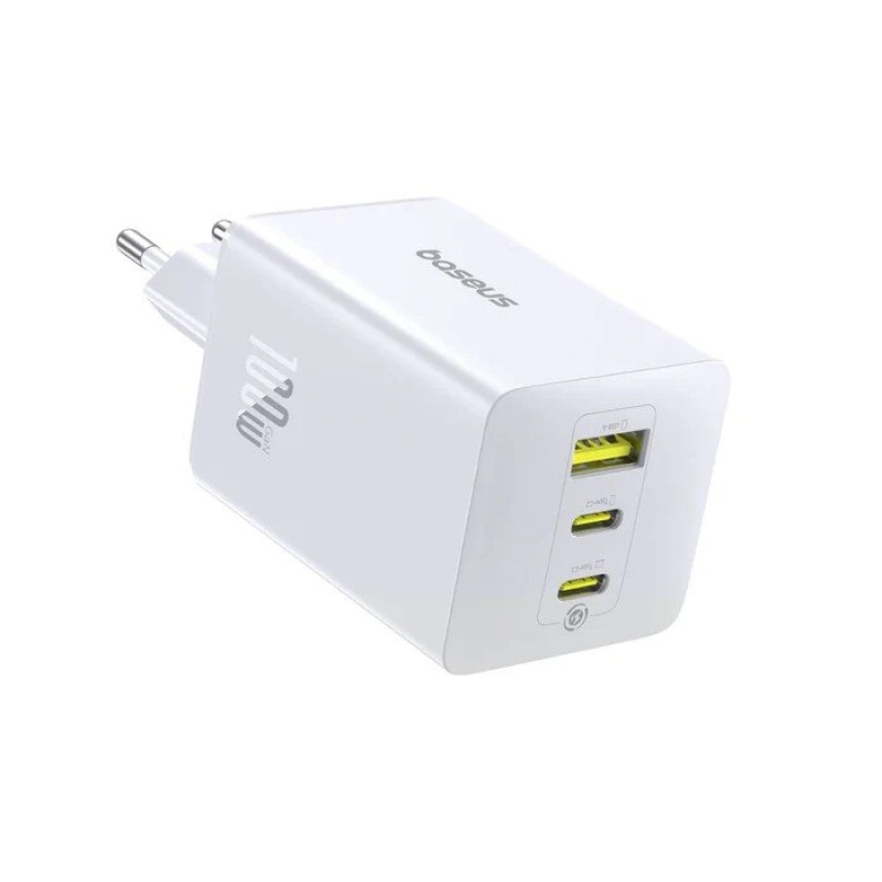 Baseus EnerFill FE11 Fast Nabíječka USB-A + USB-C + USB-C 100W Moon White