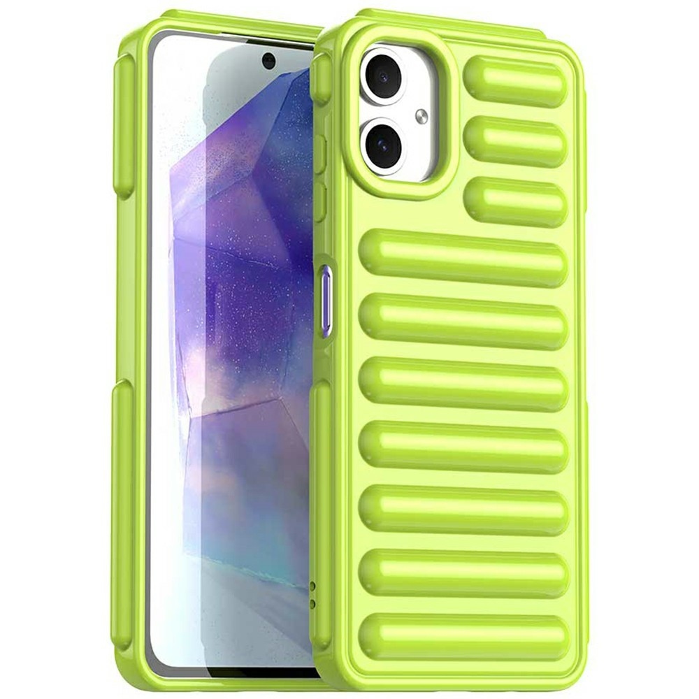 Stripe odolný kryt na Samsung Galaxy A06 4G - zelený