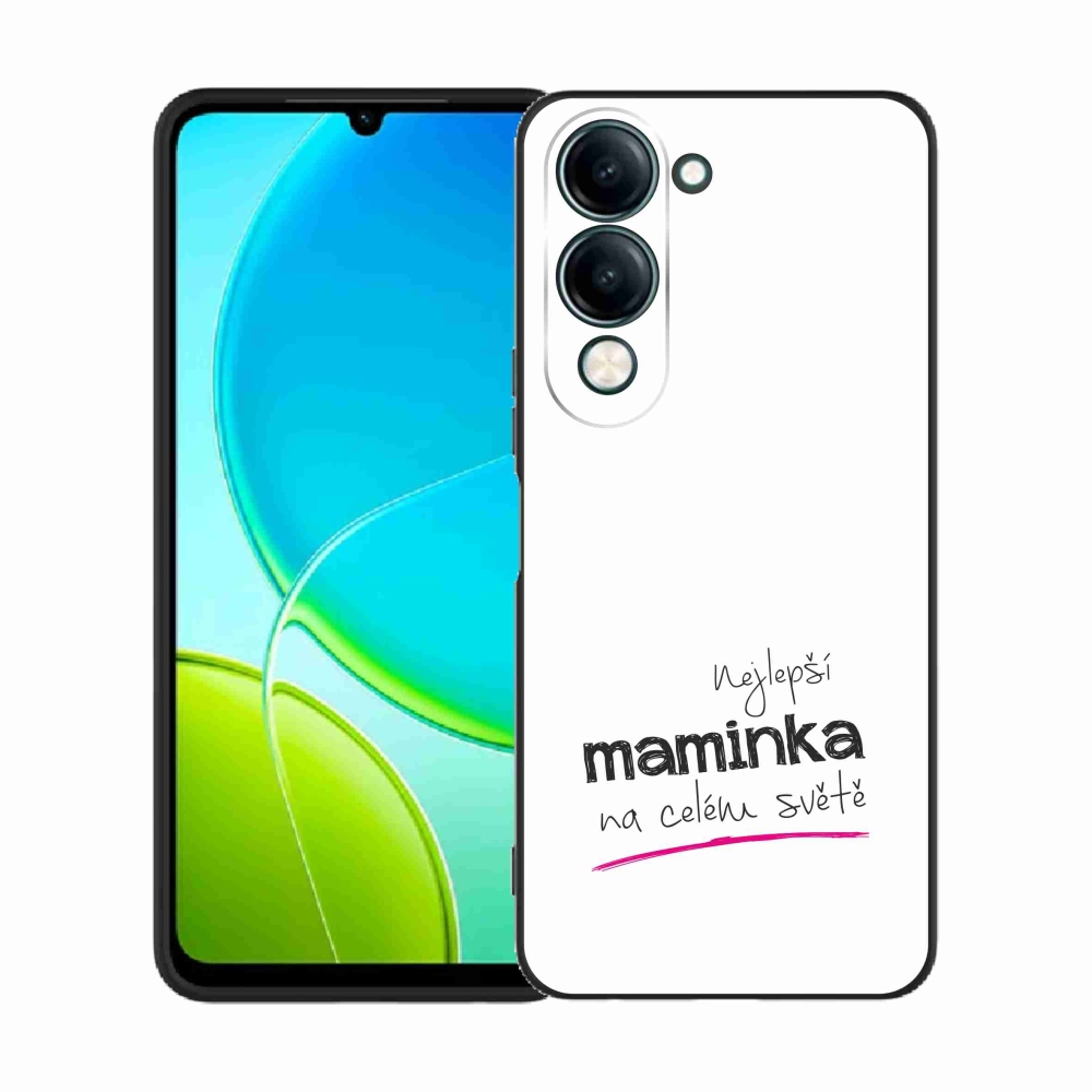 Gelový kryt mmCase na Vivo Y29s 5G - nejlepší maminka 4 bílé pozadí
