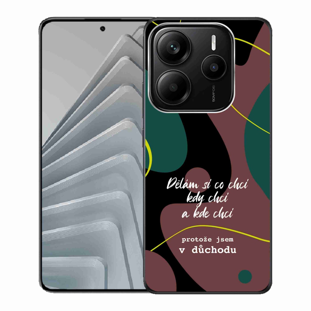 Gelový kryt mmCase na Xiaomi Redmi Note 14 5G - vtipný text 10 černé pozadí