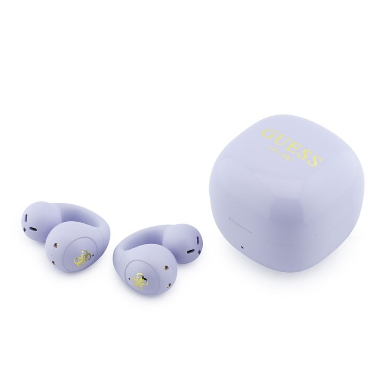 Guess Mini Classic Logo OWS Bezdrátová Sluchátka Purple